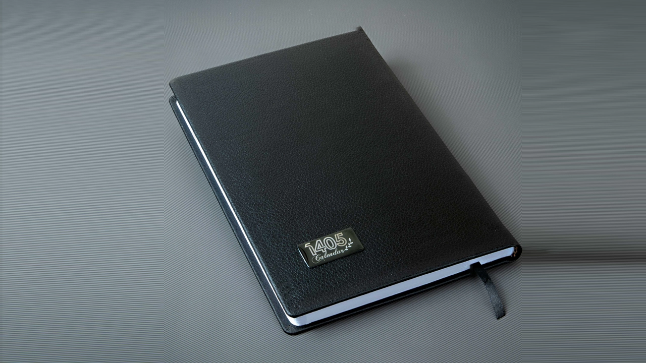 سررسید 1405 وزیری چرم زرین